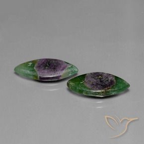 Gemme di Rubino in Fuchsite Multicolore naturale da 7.59 ct, Taglio marquise, Traslucido