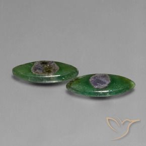 Gemme di Rubino in Fuchsite Multicolore naturale da 6.65 ct, Taglio marquise, Traslucido