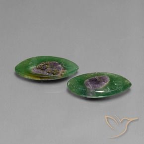 Gemme di Rubino in Fuchsite Multicolore naturale da 6.30 ct, Taglio marquise, Traslucido