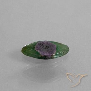 Rubino in Fuchsite Multicolore naturale da 5.78 ct, Taglio marquise, Traslucido