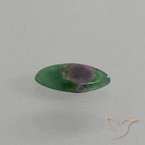 Rubino in Fuchsite Multicolore naturale da 4.16 ct, Taglio marquise, Traslucido