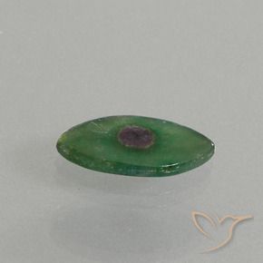 Rubino in Fuchsite Multicolore naturale da 3.90 ct, Taglio marquise, Traslucido