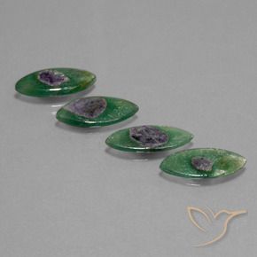 Gemme di Rubino in Fuchsite Multicolore naturale da 11.26 ct, Taglio marquise, Traslucido