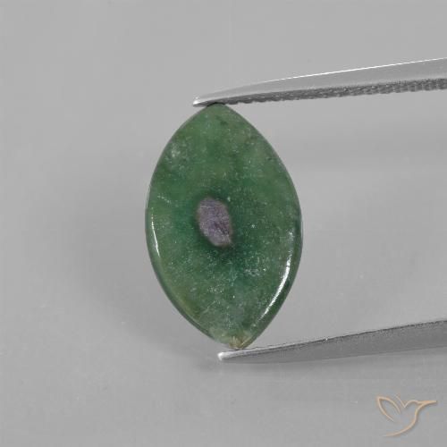 2.99ct Naturale Multicolore Rubino in Fuchsite, Taglio marquise, Traslucido