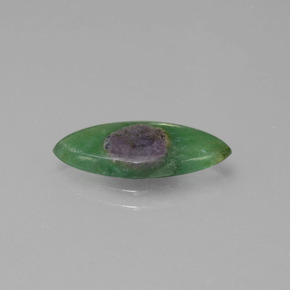Rubino in fuchsite naturale bicolore da 2,38 ct, marchesa, traslucido