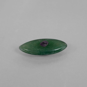 Rubino in fuchsite naturale multicolore da 1,98 ct, marchesa, traslucido