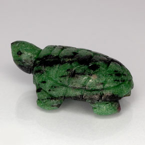 Rubino-zoisite naturale multicolore da 62,29 ct, forma fantasia, opaco