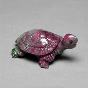 Rubino-Zoisite Multicolore naturale da 46.70 ct, Forma fantasia, Opaco