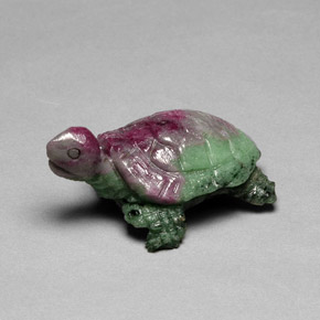 Rubino-Zoisite Multicolore naturale da 46.70 ct, Forma fantasia, Opaco