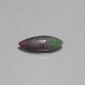 Rubino-Zoisite Multicolore naturale da 1.68 ct, Taglio marquise, Opaco