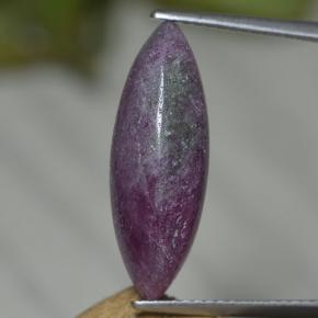 Rubino-zoisite naturale multicolore da 6,54 ct, marchesa, opaco