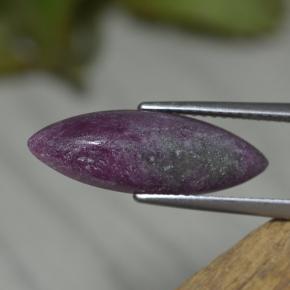 Rubino-zoisite naturale multicolore da 6,54 ct, marchesa, opaco