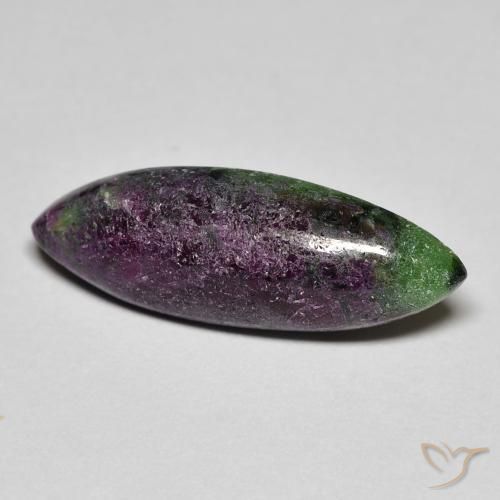7.21ct Naturale Multicolore Rubino-Zoisite, Taglio marquise, Opaco