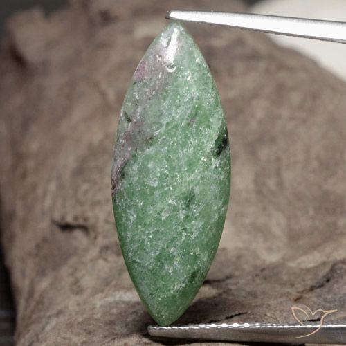 6.93ct Naturale Multicolore Rubino-Zoisite, Taglio marquise, Opaco