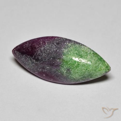 8.60ct Naturale Multicolore Rubino-Zoisite, Taglio marquise, Opaco