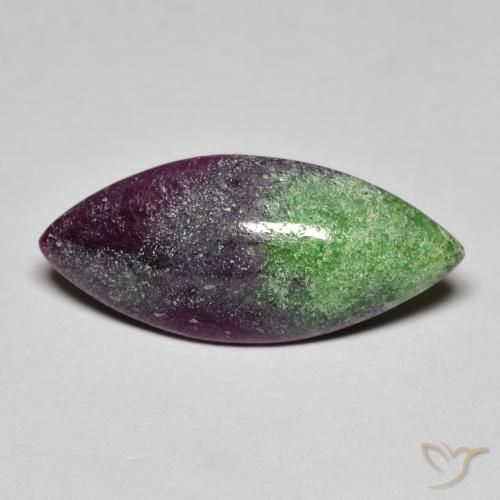 Rubino-Zoisite Multicolore naturale da 8.60 ct, Taglio marquise, Opaco
