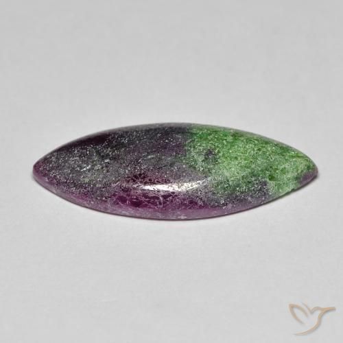 Rubino-Zoisite Multicolore naturale da 8.60 ct, Taglio marquise, Opaco