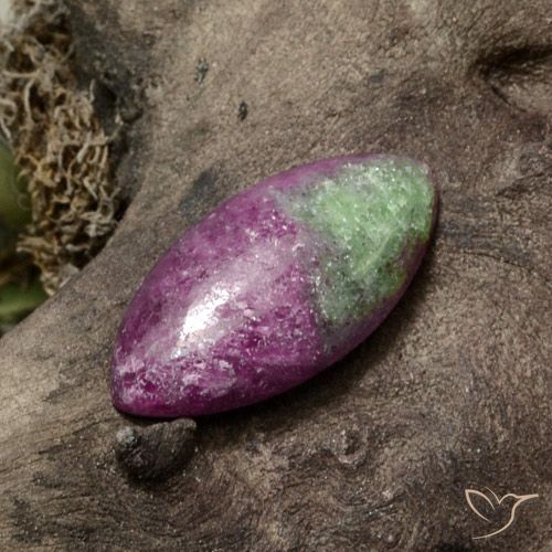 12.11ct Naturale Multicolore Rubino-Zoisite, Taglio marquise, Opaco