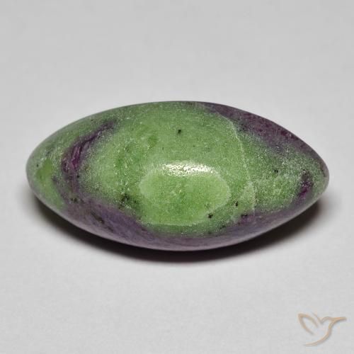 12.84ct Naturale Multicolore Rubino-Zoisite, Taglio marquise, Opaco