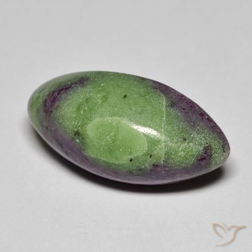 Rubino-Zoisite Multicolore naturale da 12.84 ct, Taglio marquise, Opaco
