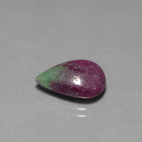 Rubino-Zoisite Multicolore naturale da 5.85 ct, Forma a pera, Opaco