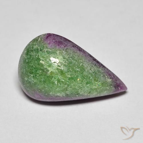 Rubino-Zoisite Multicolore naturale da 8.22 ct, Forma a pera, Opaco