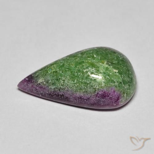 Rubino-Zoisite Multicolore naturale da 8.22 ct, Forma a pera, Opaco