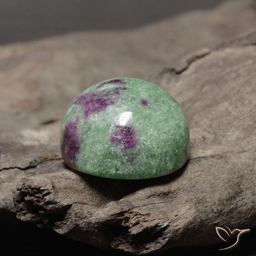 Rubino-Zoisite Multicolore naturale da 26.08 ct, Rotondo, Opaco
