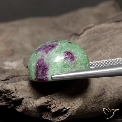 Rubino-Zoisite Multicolore naturale da 26.08 ct, Rotondo, Opaco