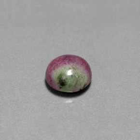 Rubino-zoisite naturale multicolore da 2,96 ct, taglio ovale, opaco