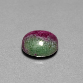 Rubino-Zoisite Multicolore naturale da 5.62 ct, Taglio ovale, Opaco