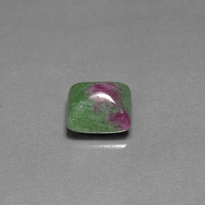 Rubino-Zoisite Multicolore naturale da 3.01 ct, Taglio a baguette, Opaco