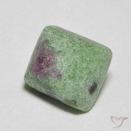 Rubino-Zoisite Multicolore naturale da 5.41 ct, Taglio a baguette, Opaco
