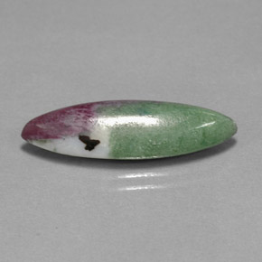Rubino-zoisite naturale multicolore da 8,33 ct, marchesa, opaco