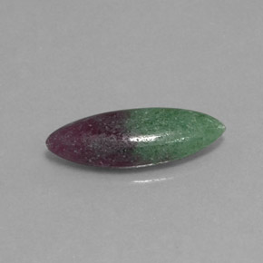 Rubino-zoisite naturale multicolore da 2,11 ct, marchesa, opaco