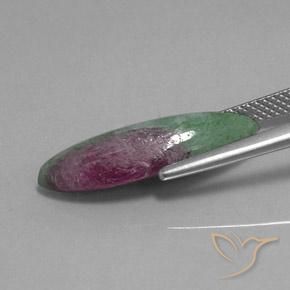 Rubino-Zoisite Multicolore naturale da 6.03 ct, Taglio marquise, Opaco