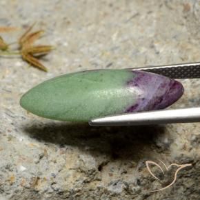 Rubino-Zoisite Multicolore naturale da 7.84 ct, Taglio marquise, Opaco