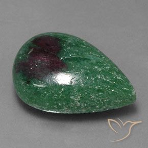 Rubino-Zoisite Multicolore naturale da 16.04 ct, Forma a pera, Opaco