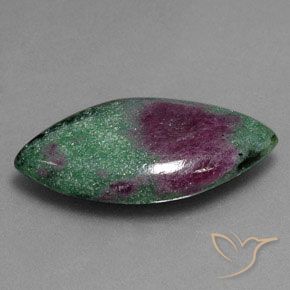 Rubino-Zoisite Multicolore naturale da 10.57 ct, Taglio marquise, Opaco