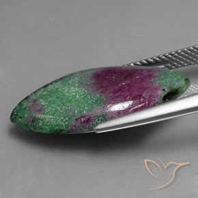 Rubino-Zoisite Multicolore naturale da 10.57 ct, Taglio marquise, Opaco