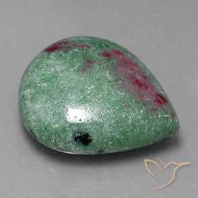 Rubino-Zoisite Multicolore naturale da 23.66 ct, Forma a pera, Opaco