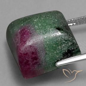 Rubino-Zoisite Multicolore naturale da 32.11 ct, Quadrato, Opaco