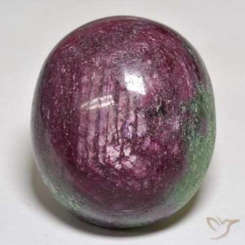 74.53ct Naturale Multicolore Rubino-Zoisite, Ovale, Opaco