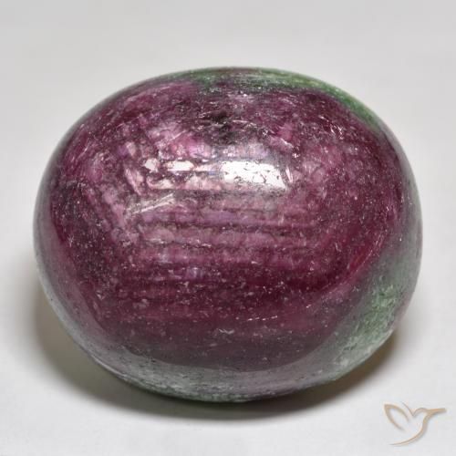 Rubino-Zoisite Multicolore naturale da 74.53 ct, Ovale, Opaco