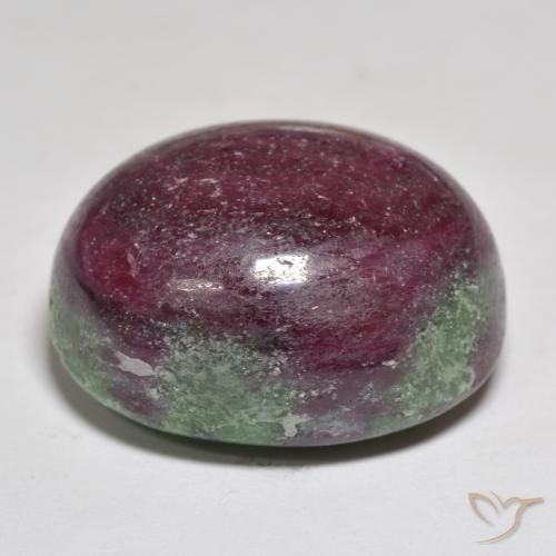 Rubino-Zoisite Multicolore naturale da 74.53 ct, Ovale, Opaco