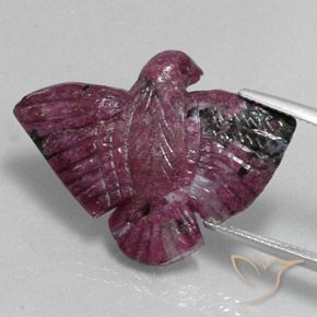 Rubino-Zoisite Viola Boysenberry naturale da 29.19 ct, Taglio a fantasia, Opaco