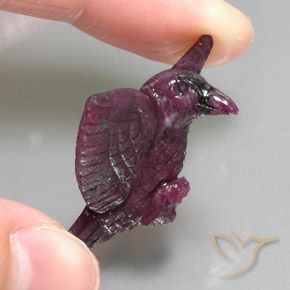 41.11ct Naturale Viola Boysenberry Rubino-Zoisite, Taglio a fantasia, Opaco