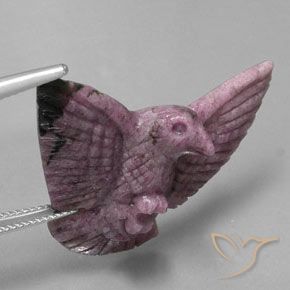 Rubino-Zoisite Viola medio naturale da 34.62 ct, Taglio a fantasia, Opaco