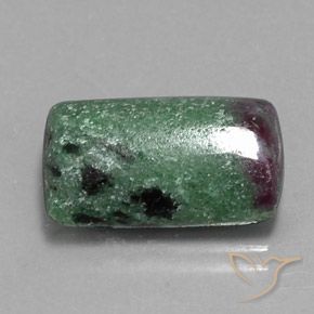 Rubino-Zoisite Multicolore naturale da 13.09 ct, Taglio a baguette, Opaco