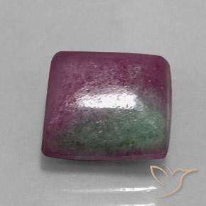 Rubino-Zoisite Multicolore naturale da 8.93 ct, Quadrato, Opaco